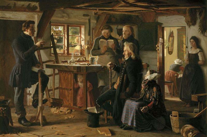 Christen Dalsgaard Mormons visit a country carpenter